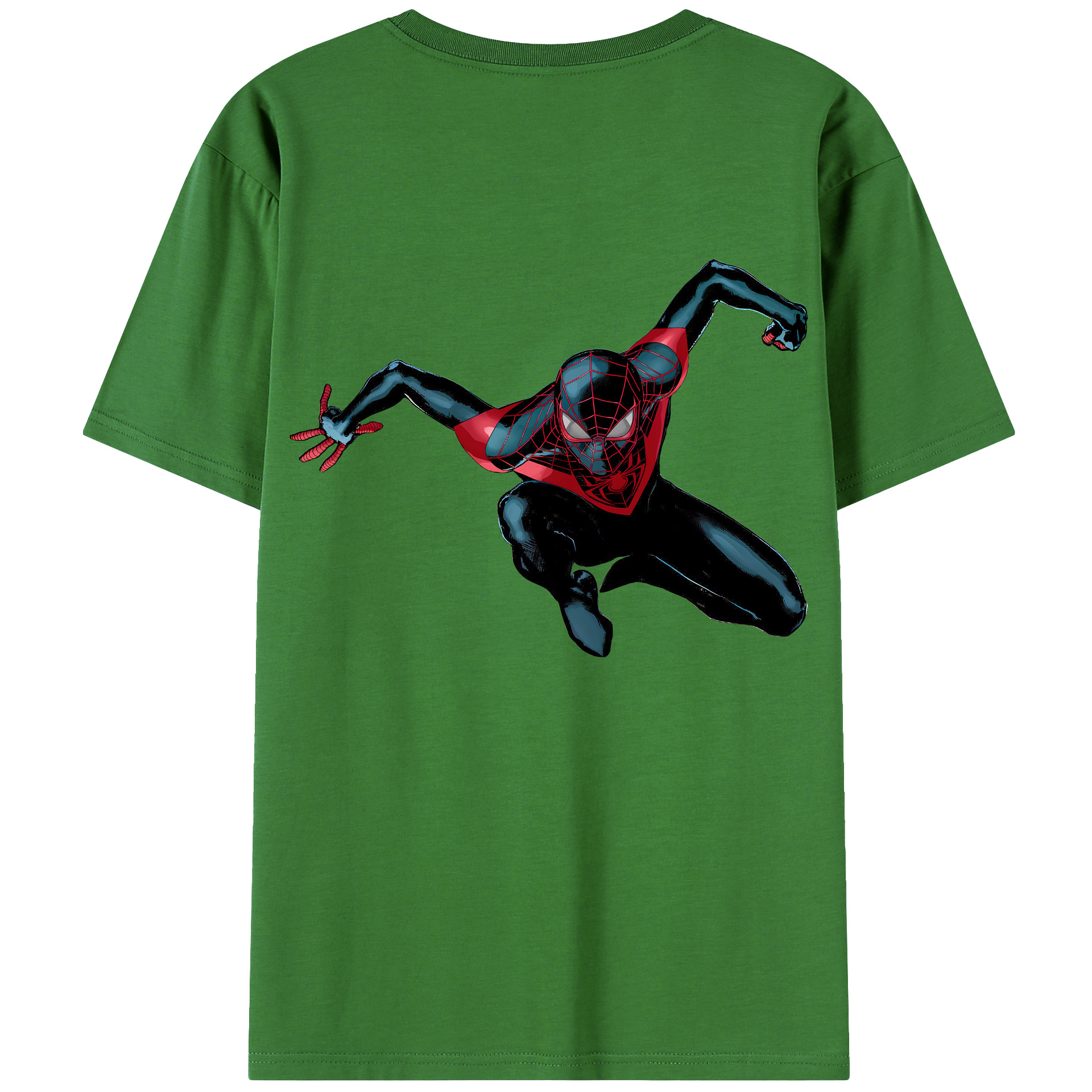 Spider Man スパイダーマン レディース半袖Tシャツ(バックプリント)